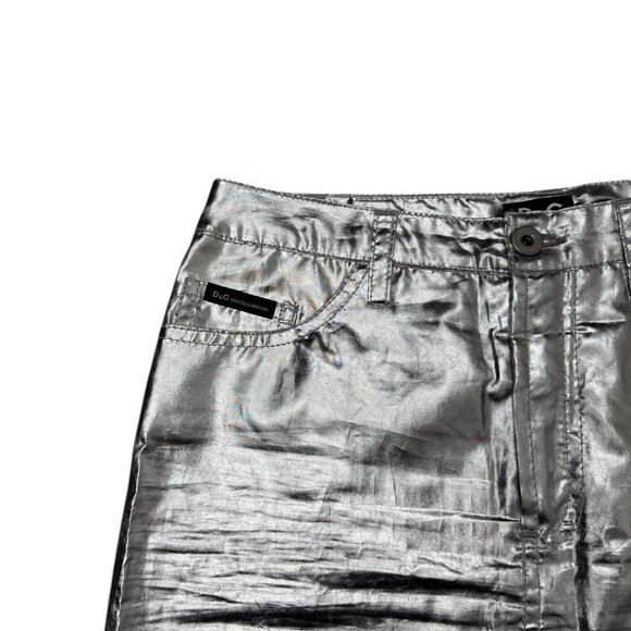 dg metallic silver mini skirt - Picture 3 of 6